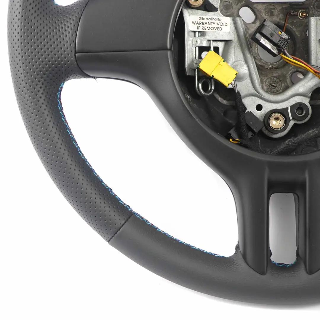 BMW E46 NEW Black Leather Sport Steering Wheel 3 Spoke M-tricoloured Threads - SKU 6770416-1 - Part number 6770416