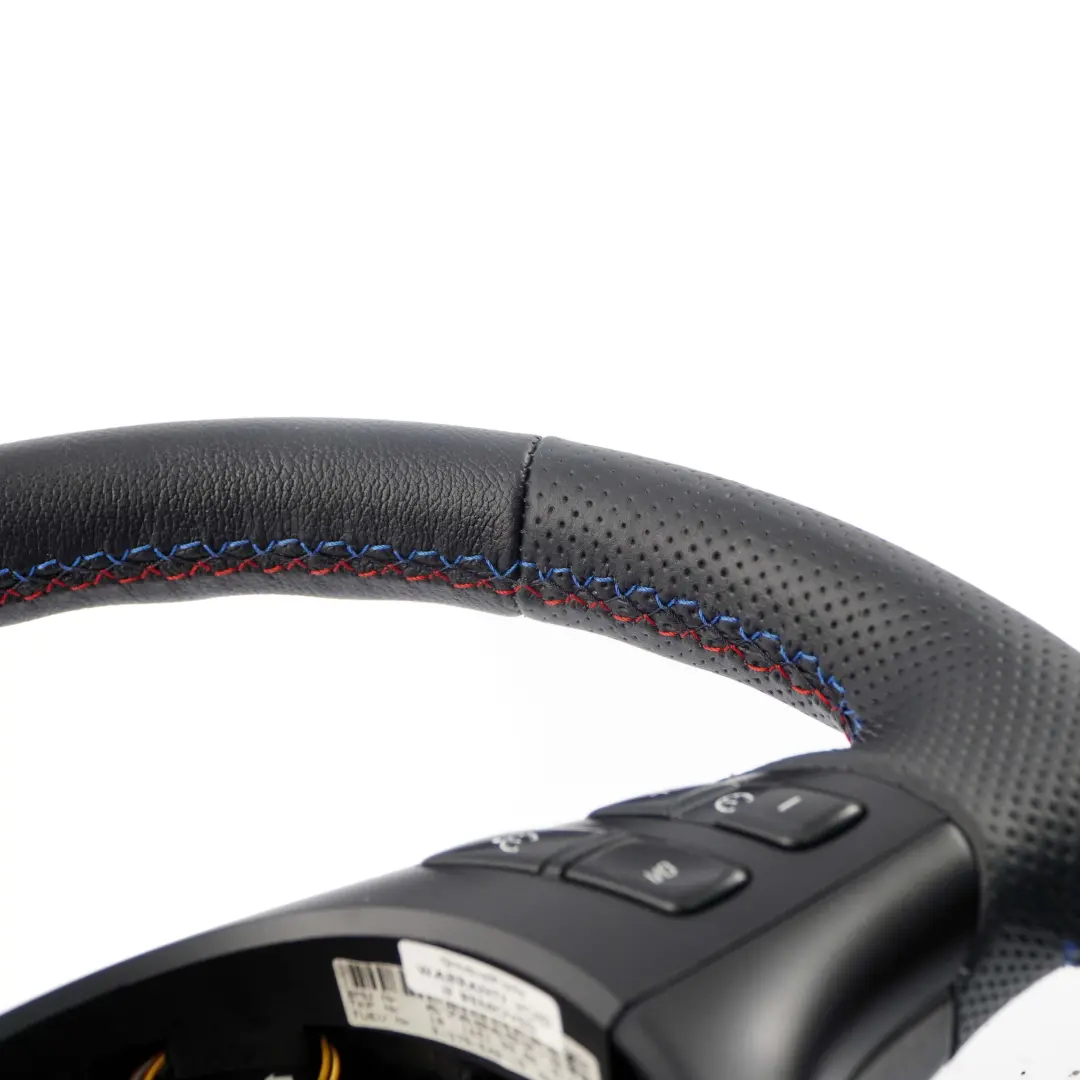 NEU Schwarz Leder Sportlenkrad 3 Speichen Sport Lenkrad M farbige Fäden für BMW E46 mit Teilenummer 6770417 BMW E46 NEU Schwarz Leder Sportlenkrad 3 Speichen Sport Lenkrad M farbige Fäden - SKU 6770417-1 - Teilenummer 6770417