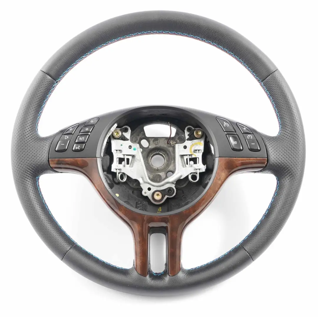 NEU Schwarz Leder Sportlenkrad Lenkrad 3 Speichen M farbige Fäden für BMW X5 E53 mit Teilenummer 6770422 BMW X5 E53 NEU Schwarz Leder Sportlenkrad Lenkrad 3 Speichen M farbige Fäden - SKU 6770422-1 - Teilenummer 6770422