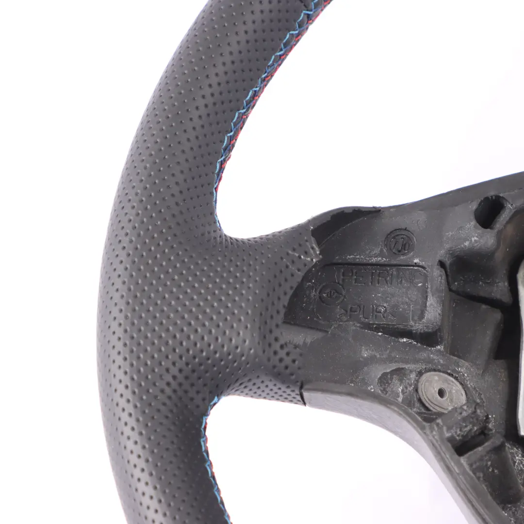 Leather Sport Steering Wheel 3 Spoke M-tricoloured to BMW X5 Series E53 NEW Black with Part number 6770423 BMW X5 Series E53 NEW Black Leather Sport Steering Wheel 3 Spoke M-tricoloured - SKU 6770423-2 - Part number 6770423
