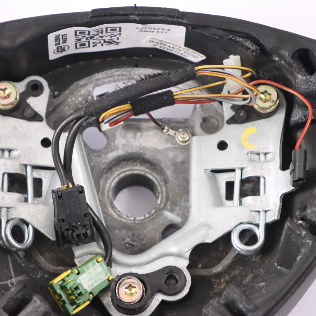 NEU Schwarz Leder Sport Lenkrad 3 Speichen M farbige Fäden für BMW X5 er E53 mit Teilenummer 6770423 BMW X5 er E53 NEU Schwarz Leder Sport Lenkrad 3 Speichen M farbige Fäden - SKU 6770423-2 - Teilenummer 6770423