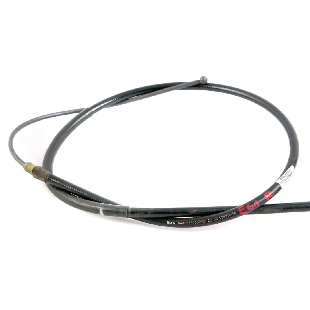 Destra Freno a mano di parcheggio Cavo Bowden per BMW E60 E61 LCI con numero di parte 6770602 BMW E60 E61 LCI Destra Freno a mano di parcheggio Cavo Bowden - SKU 6770602 - Numero di parte 6770602