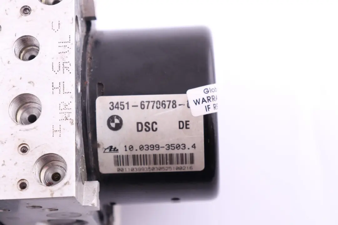 Pompa ABS BMW E87 E90 E91 N52 M57N2 DSC Pompa Freno Idraulica 6770679 per con numero di parte 6770678 Pompa ABS BMW E87 E90 E91 N52 M57N2 DSC Pompa Freno Idraulica 6770679 - SKU 6770678 - Numero di parte 6770678