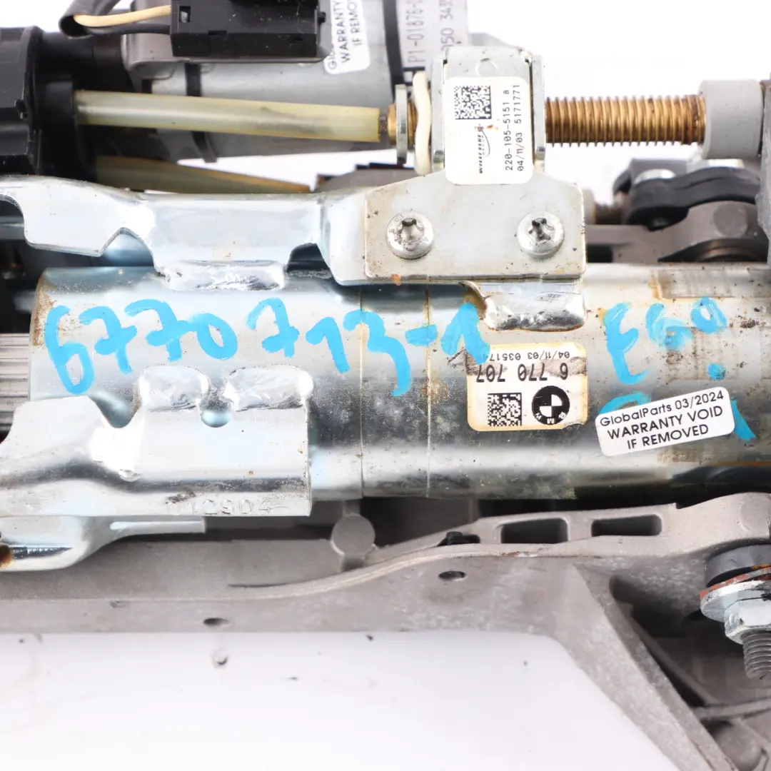 BMW E60 E61 E63 E64 Volante Columna Ajuste Eléctrico - SKU 6770713-1 - Número de pieza 6770713
