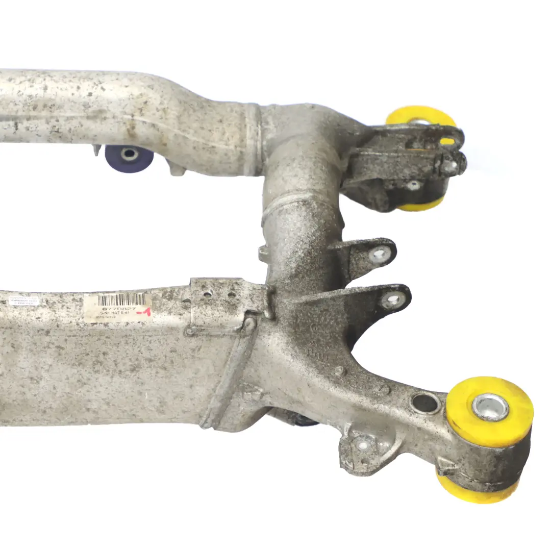 Axle Carrier Subframe Cradle Suspension Holder Support to BMW E61 Rear with Part number 6770827 BMW E61 Rear Axle Carrier Subframe Cradle Suspension Holder Support - SKU 6770827-1 - Part number 6770827