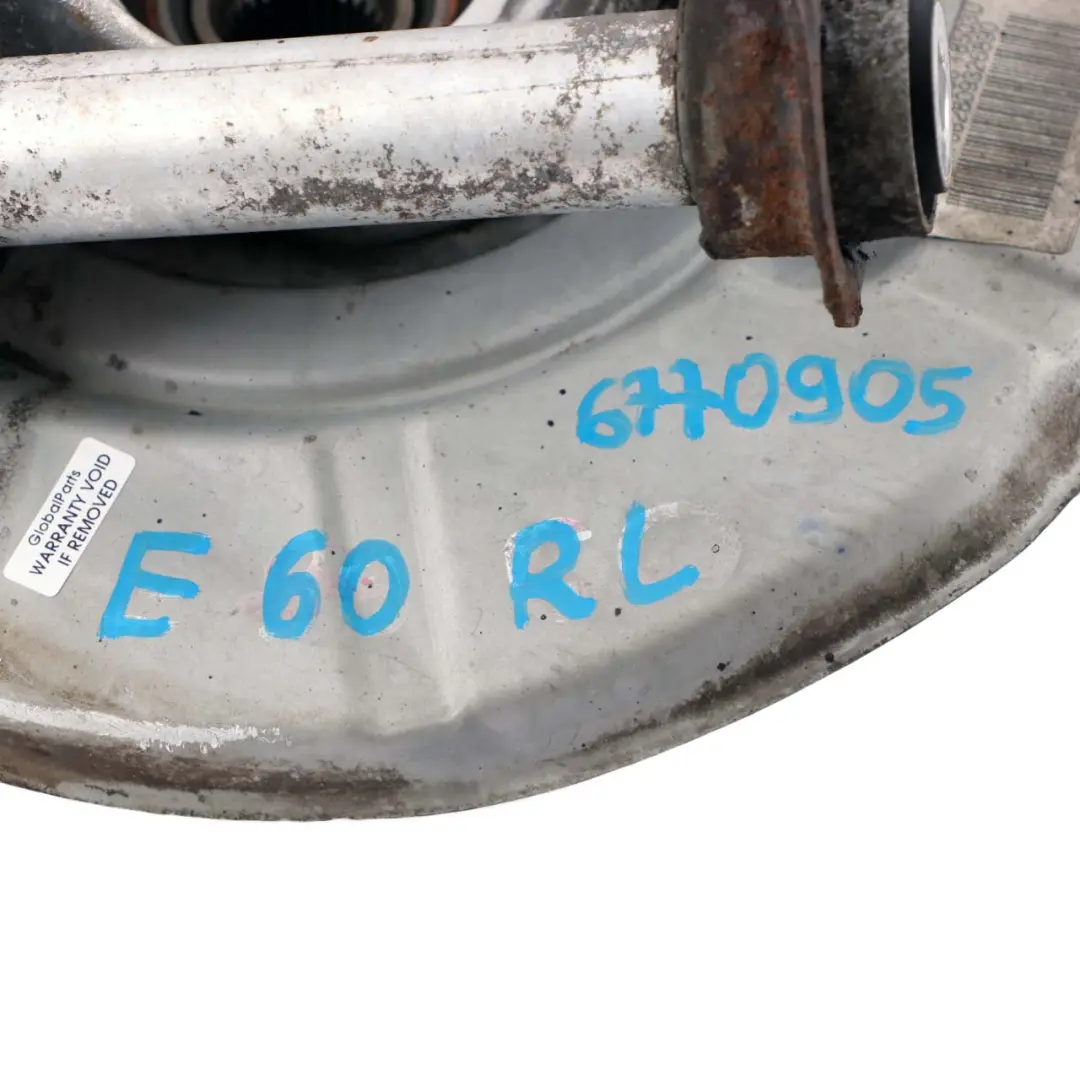 Sospensione posteriore sinistra Mozzo ruota portastrumenti per BMW E60 con numero di parte 6770905 BMW E60 Sospensione posteriore sinistra Mozzo ruota portastrumenti - SKU 6770905-21 - Numero di parte 6770905