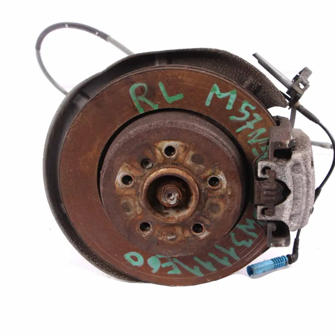 M57N Rear Left N/S Hub Leg Axle Carrier Brake Disc Caliper to BMW E60 525d with Part number 6770905 BMW E60 525d M57N Rear Left N/S Hub Leg Axle Carrier Brake Disc Caliper - SKU 6770905-24 - Part number 6770905