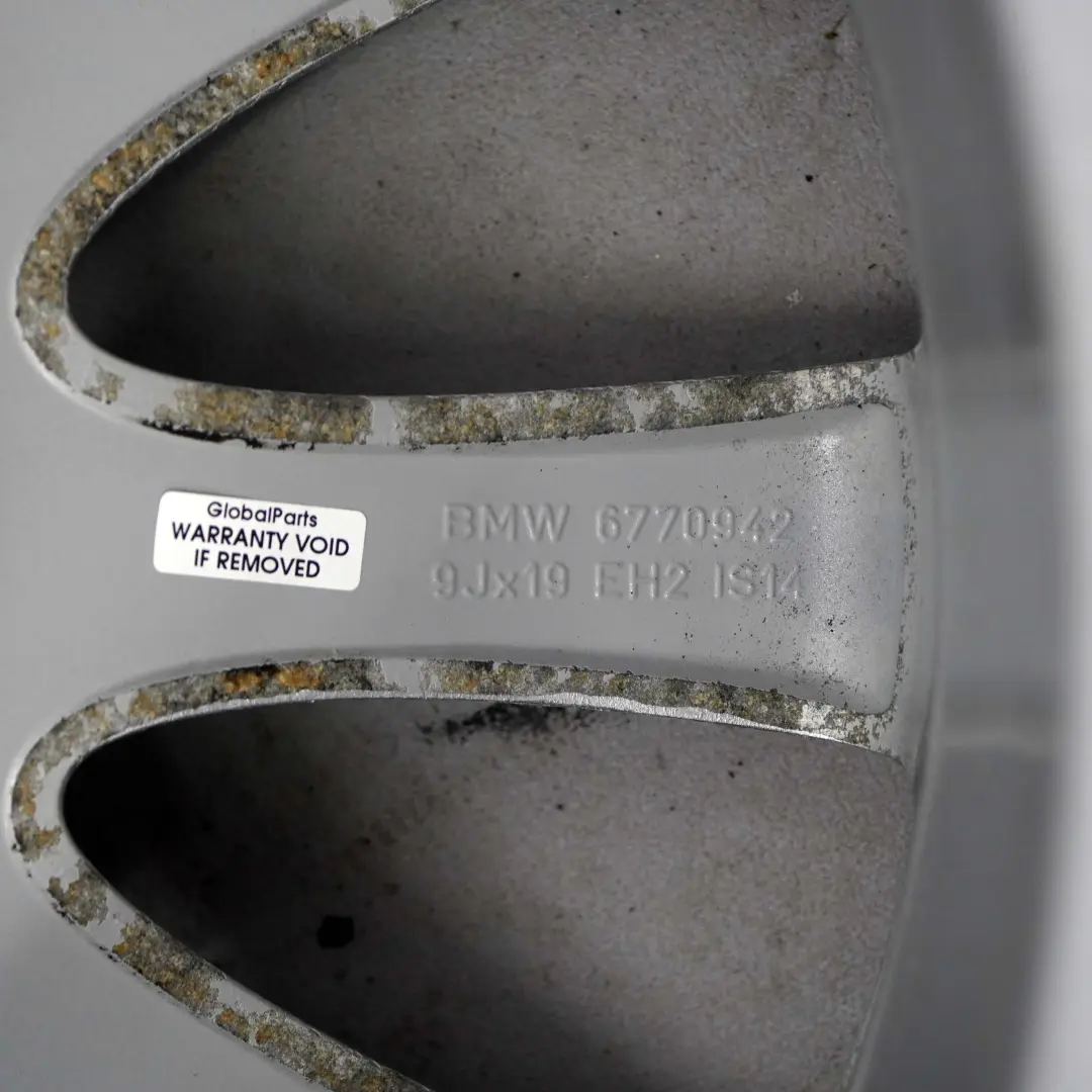 BMW E63 E64 Argento AlluMini o Cerchione IN Lega 19" Raggi a Stella 218 9J ET: - SKU 6770942-2 - Numero di parte 6770942