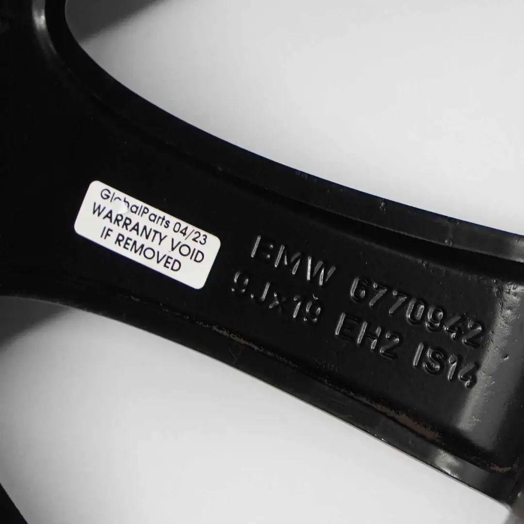 Schwarz Leichtmetallrad Felge 19" Sternspeiche 218 9J ET:14 für BMW E63 E64 mit Teilenummer 6770942 BMW E63 E64 Schwarz Leichtmetallrad Felge 19" Sternspeiche 218 9J ET:14 - SKU 6770942-3 - Teilenummer 6770942