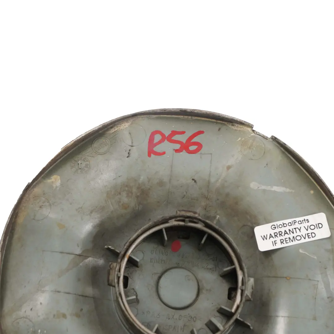 Cap Cover MINI Cooper One R50 R55 R56 R57 Hub Trim 17" Wheel Silver to with Part number 6771002 Cap Cover MINI Cooper One R50 R55 R56 R57 Hub Trim 17" Wheel Silver - SKU 6771002 - Part number 6771002