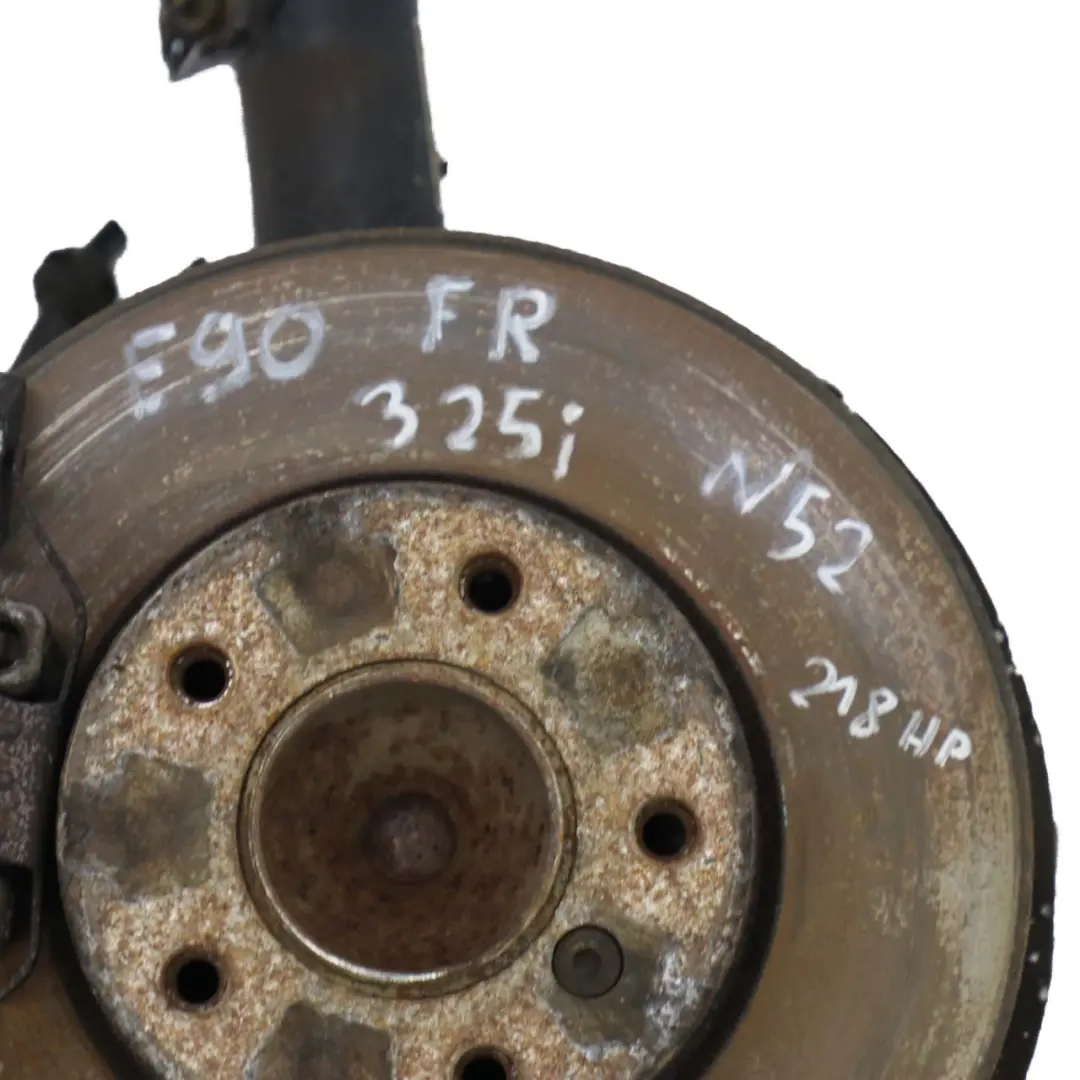 N52 M Sport Delantera Derecha Suspension Pierna Eje Freno Rueda Hub para BMW E90 325i con número de pieza 6771180 BMW E90 325i N52 M Sport Delantera Derecha Suspension Pierna Eje Freno Rueda Hub - SKU 6771180-1 - Número de pieza 6771180