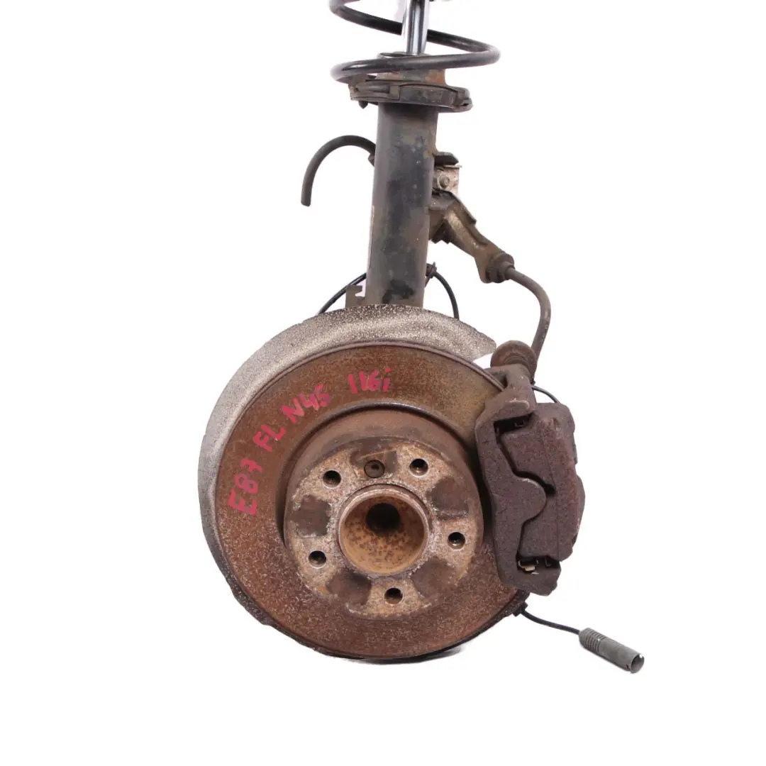 BMW 1 E87 116i N45 vorne links Federbein Bremse Aufhängung Bein Nabe - SKU 6771553-3 - Teilenummer 31316771553