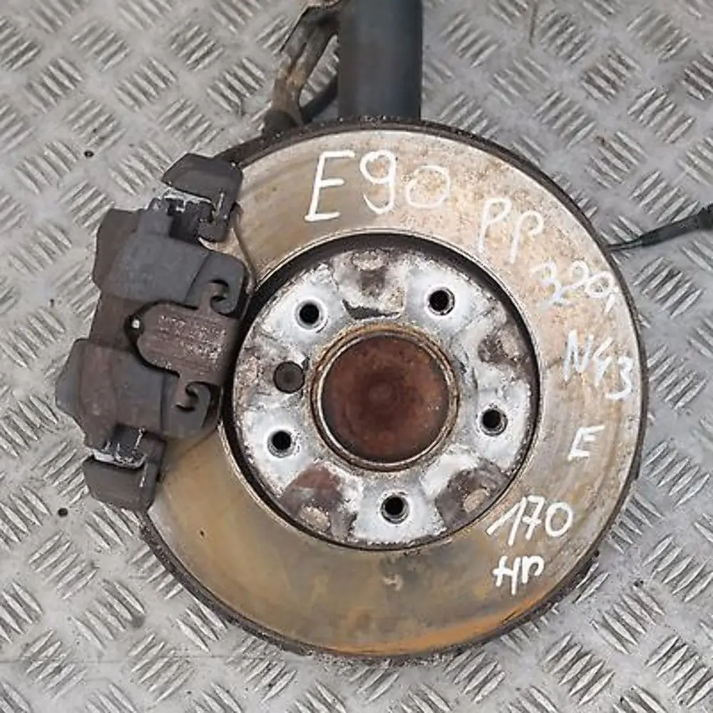 N46 FRONT RIGHT O/S SPRING STRUT LEG SUSPENSION BRAKE HUB to BMW 3 Series E90 320i with Part number 31316771724 BMW 3 Series E90 320i N46 FRONT RIGHT O/S SPRING STRUT LEG SUSPENSION BRAKE HUB - SKU 6771724-1 - Part number 31316771724