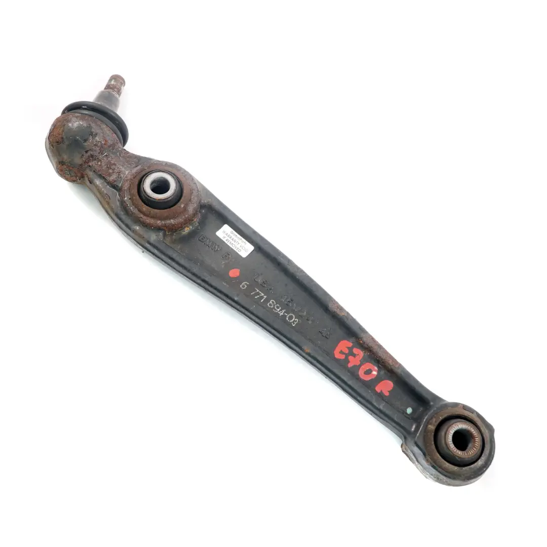 Front Right O/S Suspension Lower Wishbone Control Arm X6 E71 to BMW X5 E70 with Part number 6771894 BMW X5 E70 Front Right O/S Suspension Lower Wishbone Control Arm X6 E71 - SKU 6771894 - Part number 6771894