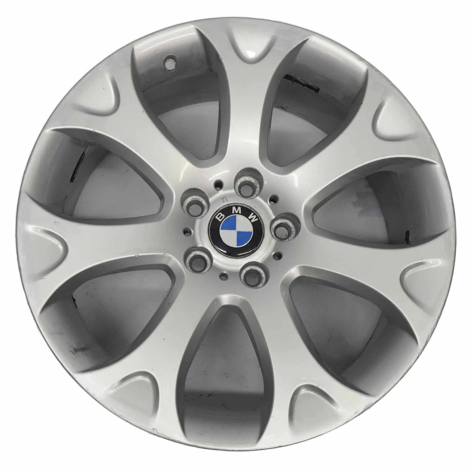 BMW X5 E70 Argento Cerchio in lega 19" a raggi Y 211 9J ET:48 6772244