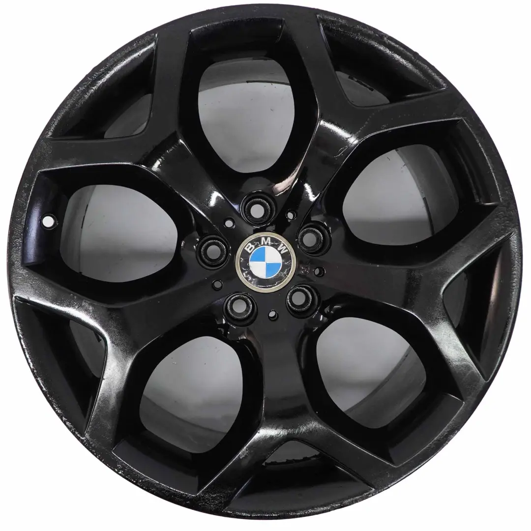 Alloy Rim 20" Y-spoke 214 ET:37 11J to BMW X5 E70 Black Rear Wheel with Part number 6772250 BMW X5 E70 Black Rear Wheel Alloy Rim 20" Y-spoke 214 ET:37 11J - SKU 6772250-6 - Part number 6772250