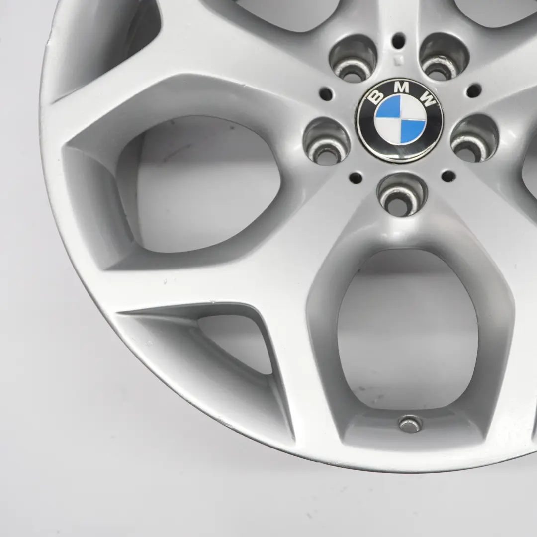 Alloy Rim 20" Y-spoke 214 ET:37 11J to BMW X5 Series E70 Silver Rear Wheel with Part number 6772250 BMW X5 Series E70 Silver Rear Wheel Alloy Rim 20" Y-spoke 214 ET:37 11J - SKU 6772250-7 - Part number 6772250