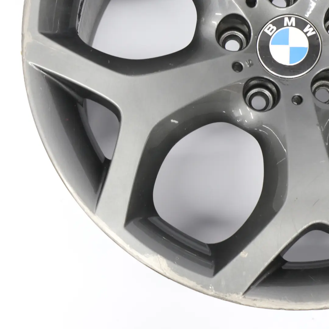 Grey Wheel Alloy Rim 20" Y-spoke 214 ET:37 11J to BMW X5 E70 with Part number 6772250 BMW X5 E70 Grey Wheel Alloy Rim 20" Y-spoke 214 ET:37 11J - SKU 6772250-8 - Part number 6772250