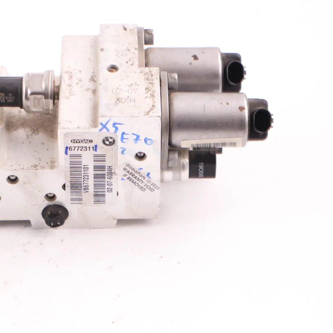 Valve Block Dynamic Drive Front Axle Hydraulic Pump to BMW X5 E70 X6 E71 with Part number 6772311 BMW X5 E70 X6 E71 Valve Block Dynamic Drive Front Axle Hydraulic Pump - SKU 6772311 - Part number 6772311