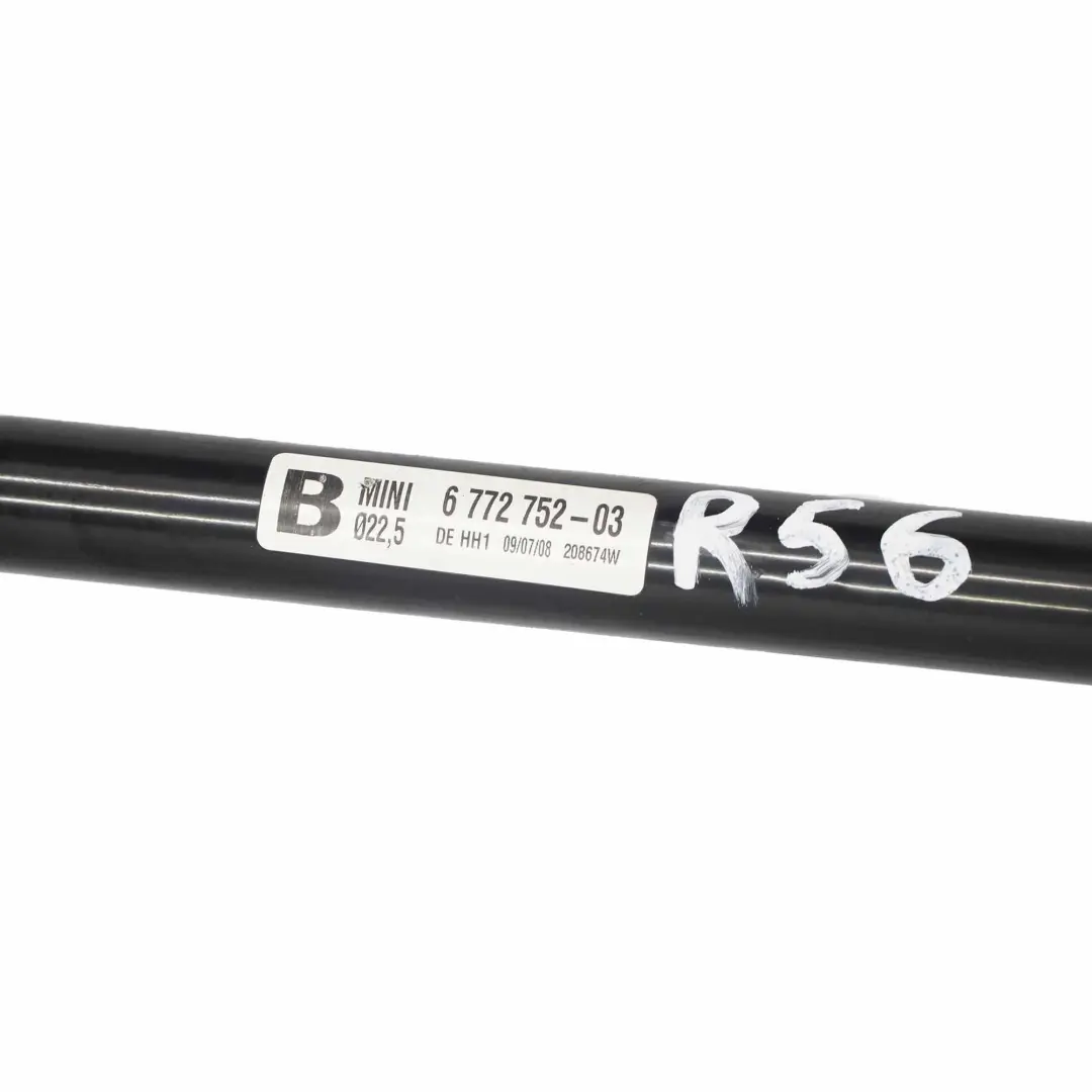 FRONTAL ESTABILIZADOR De BARRA De BALANCEO SWAY para Mini One R55 R56 R57 R59 con número de pieza 6772752 Mini One R55 R56 R57 R59 FRONTAL ESTABILIZADOR De BARRA De BALANCEO SWAY - SKU 6772752 - Número de pieza 6772752