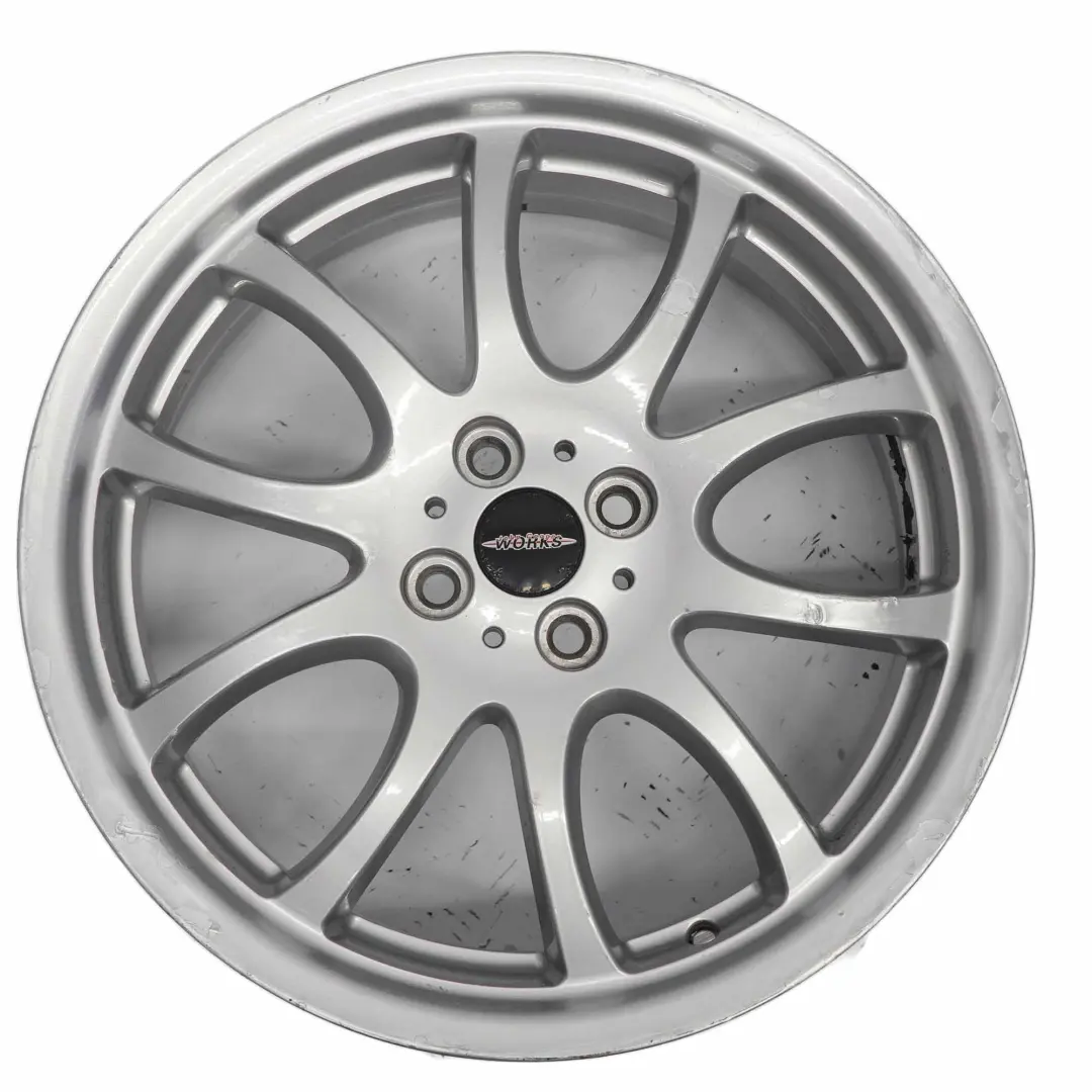 Wheel Alloy Mini R50 R53 Bright Silver Rim 18" 7J ET:52 JCW Double Spoke R105 - SKU 6773196-1 - Part number 6773196