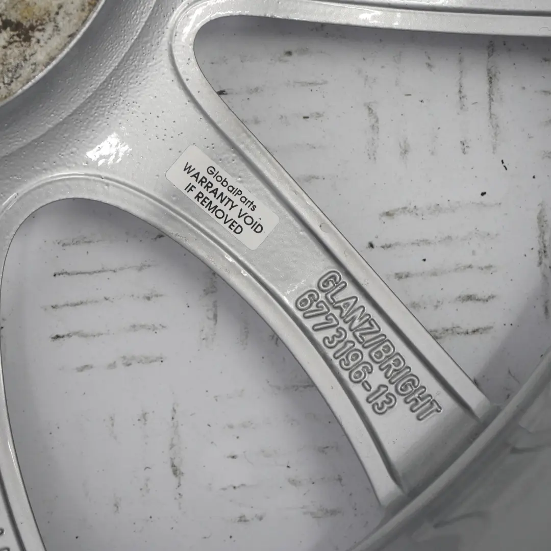 Wheel Alloy Mini R50 R53 Bright Silver Rim 18" 7J ET:52 JCW Double Spoke R105 - SKU 6773196-1 - Part number 6773196