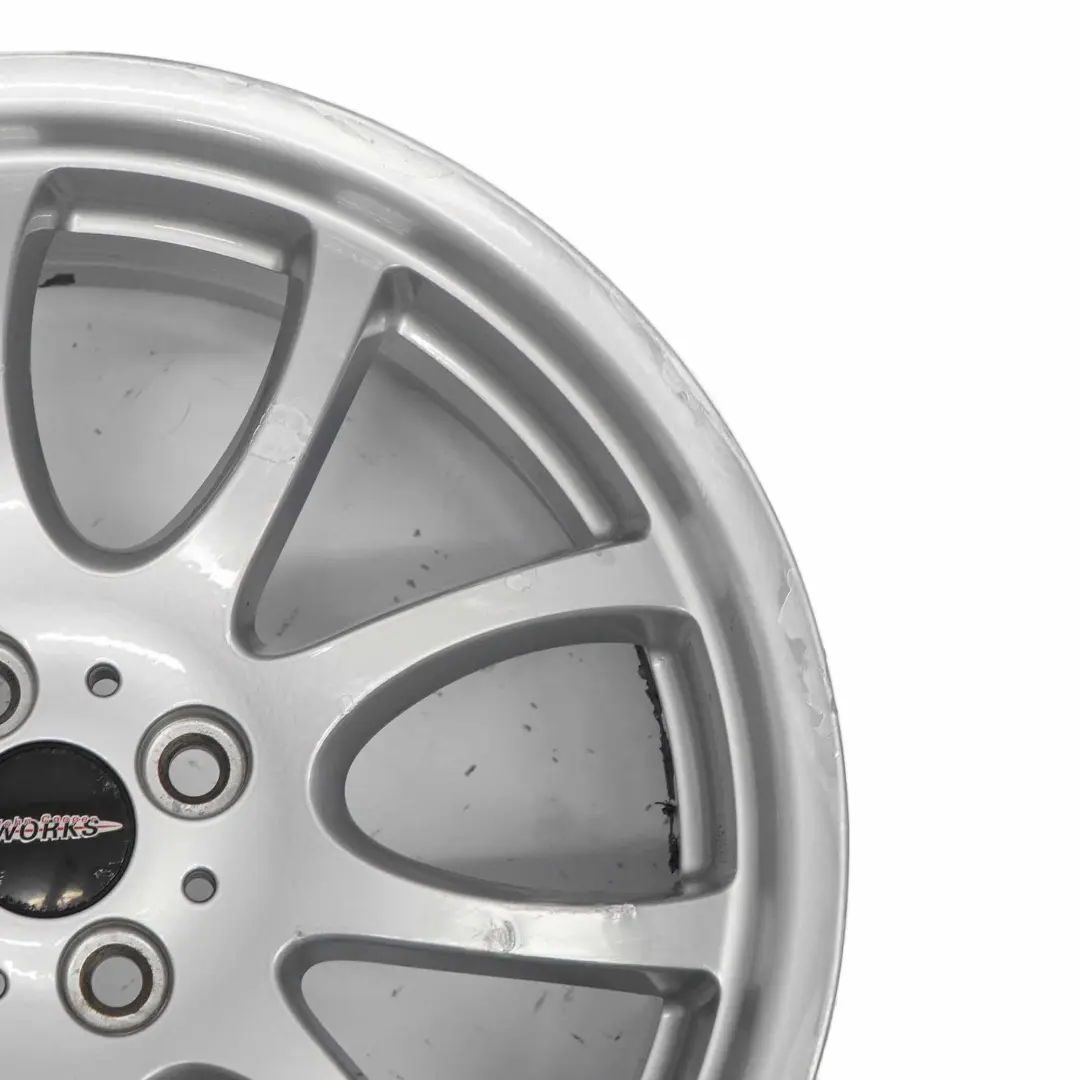  Cerchio Lega Mini R50 R53 Argento brillante 18" 7J ET:52 JCW Doppie Razze R105 - SKU 6773196-1 - Numero di parte 6773196