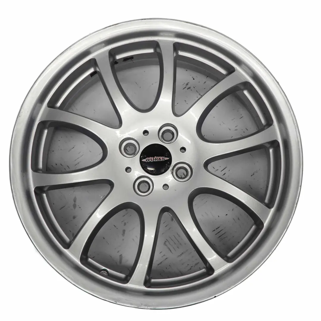 Cerchio Lega Mini R50 R53 Argento brillante 18" 7J ET:52 JCW Doppie Razze R105 per con numero di parte 6773196 Cerchio Lega Mini R50 R53 Argento brillante 18" 7J ET:52 JCW Doppie Razze R105 - SKU 6773196-2 - Numero di parte 6773196