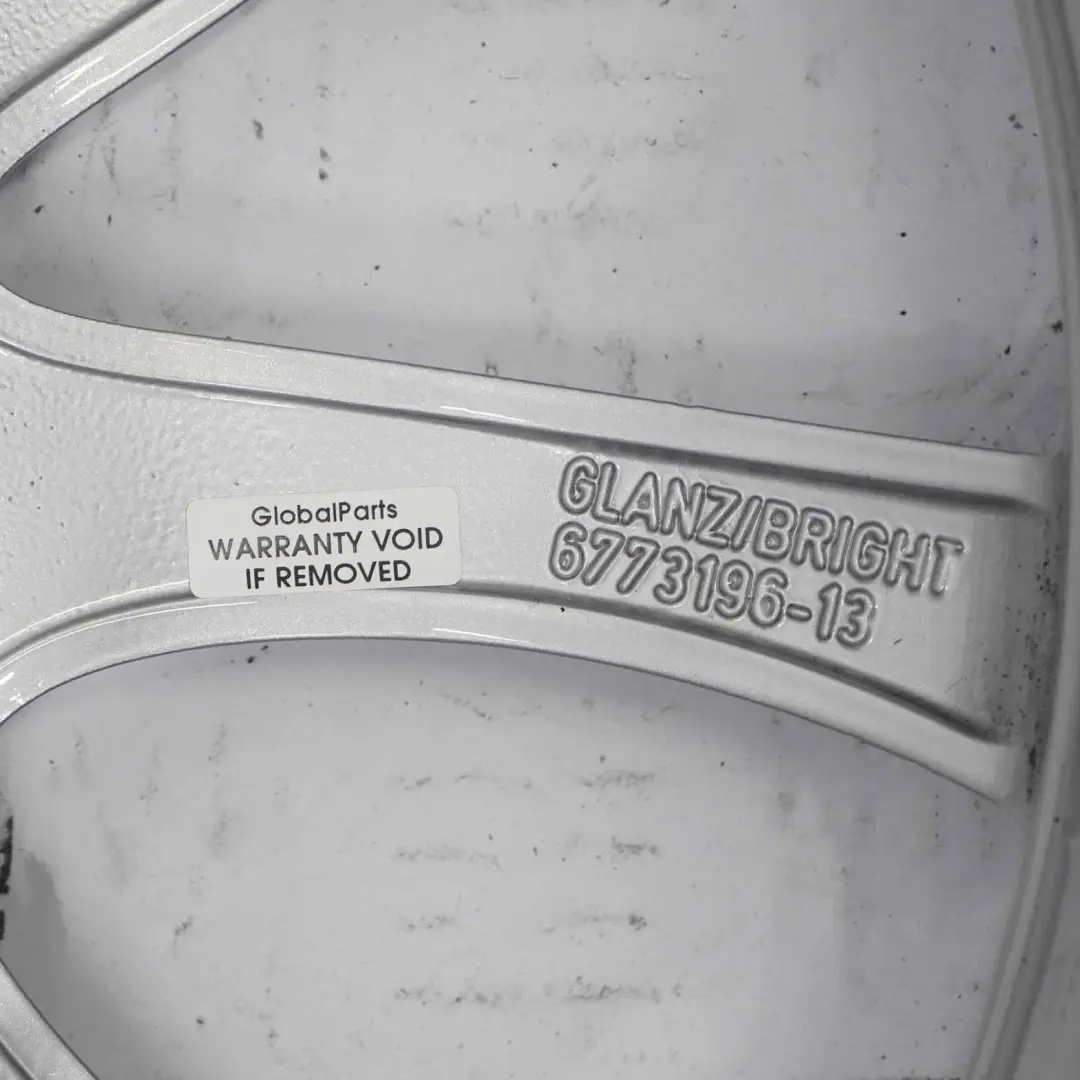 Wheel Alloy Mini R50 R53 Bright Silver Rim 18" 7J ET:52 JCW Double Spoke R105 - SKU 6773196-2 - Part number 6773196