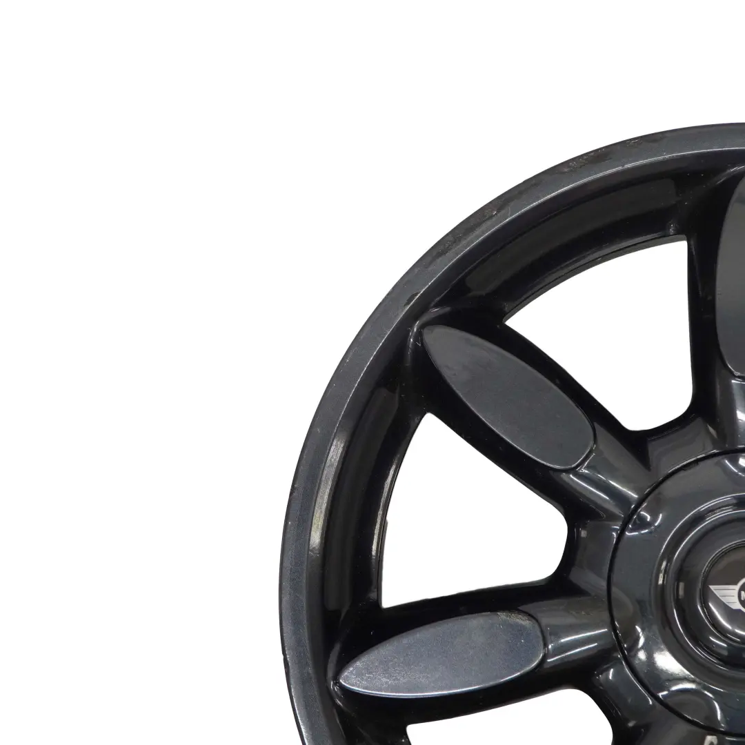 Alu Felge 17" 7J ET:48 Night Spoke 106 Glanzgedreht für Mini Cooper One R50 R56 mit Teilenummer 6773800 Mini Cooper One R50 R56 Alu Felge 17" 7J ET:48 Night Spoke 106 Glanzgedreht - SKU 6773800-1 - Teilenummer 6773800