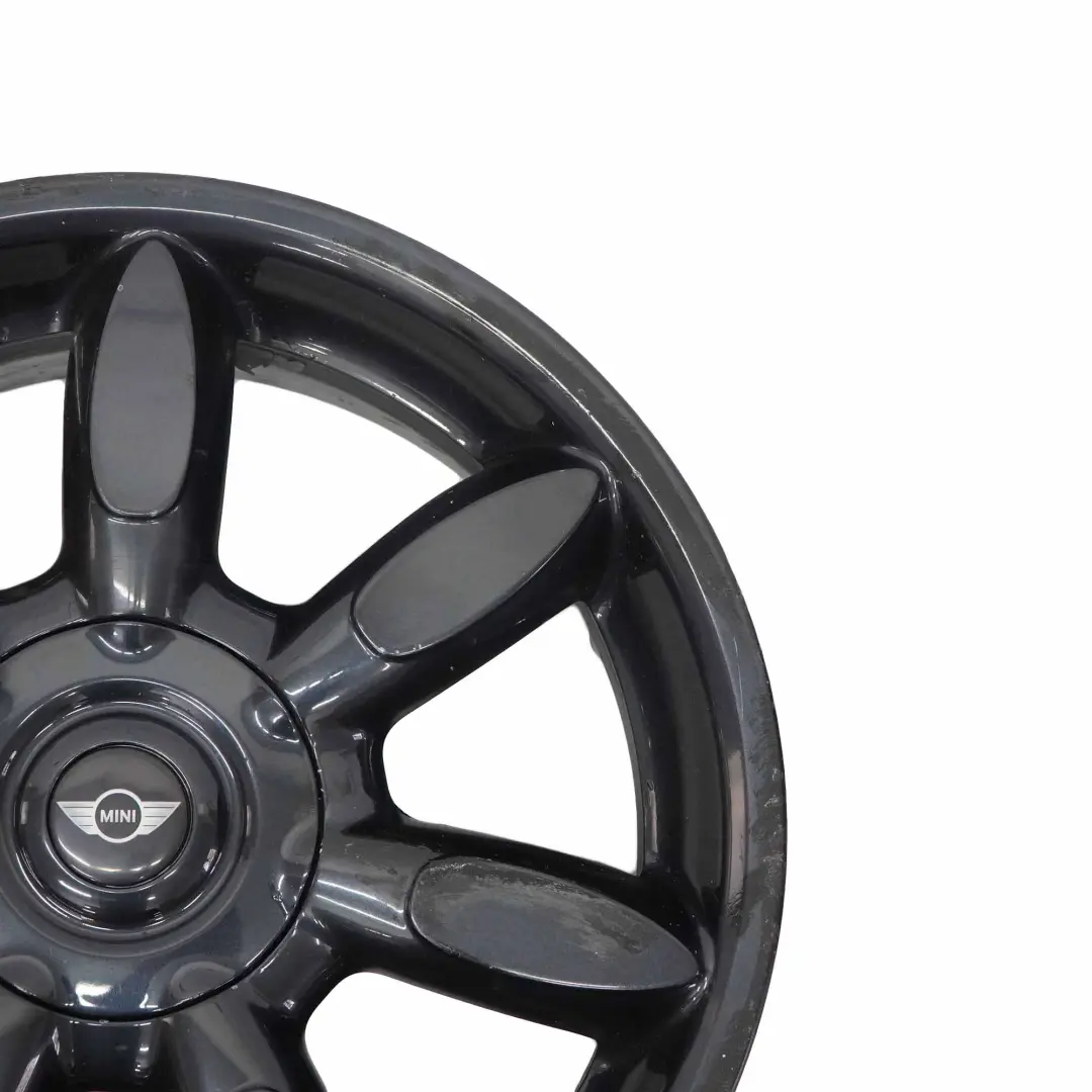 Alloy Rim 17" 7J ET:48 Night Spoke Limp-Home to Mini Cooper R50 R56 Wheel with Part number 6773800 Mini Cooper R50 R56 Wheel Alloy Rim 17" 7J ET:48 Night Spoke Limp-Home - SKU 6773800-7 - Part number 6773800