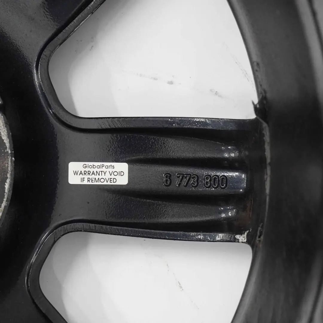 Alloy Rim 17" 7J ET:48 Night Spoke Limp-Home to Mini Cooper R50 R56 Wheel with Part number 6773800 Mini Cooper R50 R56 Wheel Alloy Rim 17" 7J ET:48 Night Spoke Limp-Home - SKU 6773800-7 - Part number 6773800