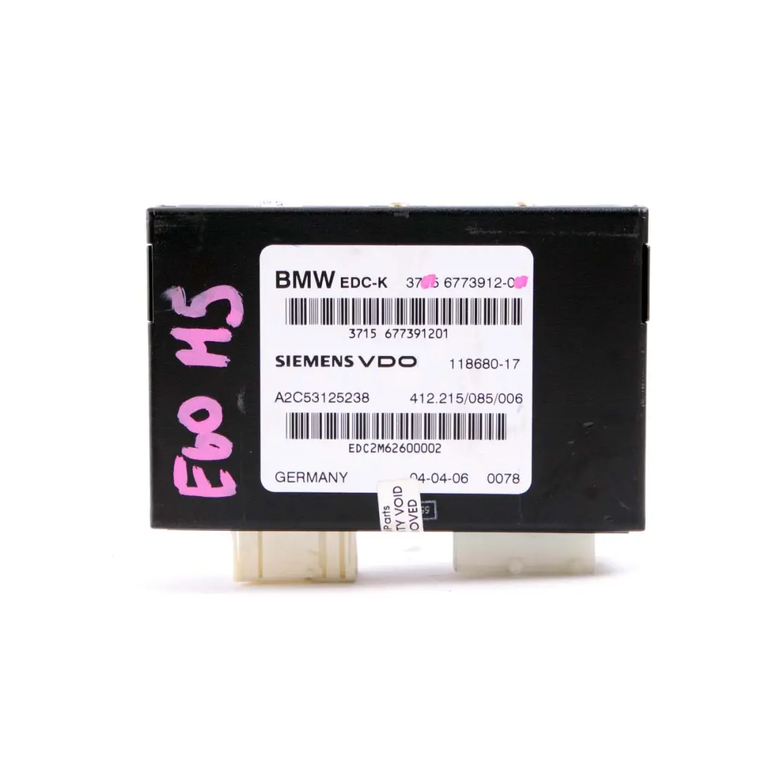 EDC-K Control Unit Moudule ECU to BMW E60 E61N LCI M5 E65 with Part number 6773912 BMW E60 E61N LCI M5 E65 EDC-K Control Unit Moudule ECU - SKU 6773912 - Part number 6773912