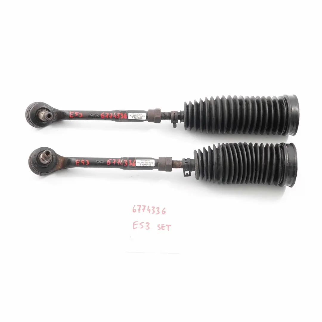 Barra de dirección Rótula Eje Izquierda Derecha Juego para BMW X5 E53 con número de pieza 6774336 BMW X5 E53 Barra de dirección Rótula Eje Izquierda Derecha Juego - SKU 6774336-SET - Número de pieza 6774336