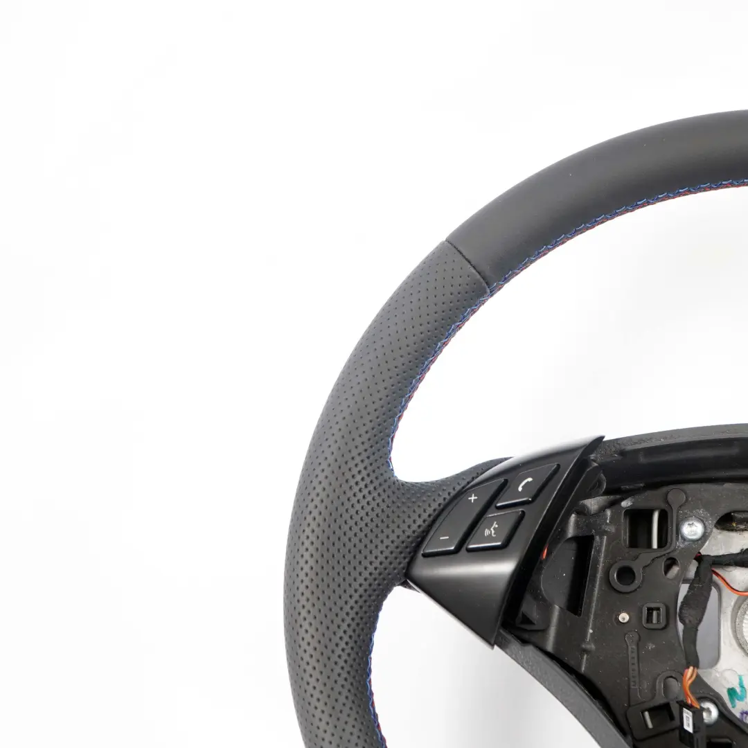 Leather Steering Wheel M-tricolored BMW 5 Series E60 E61 LCI Black New - SKU 6774456-1 - Part number 6774456
