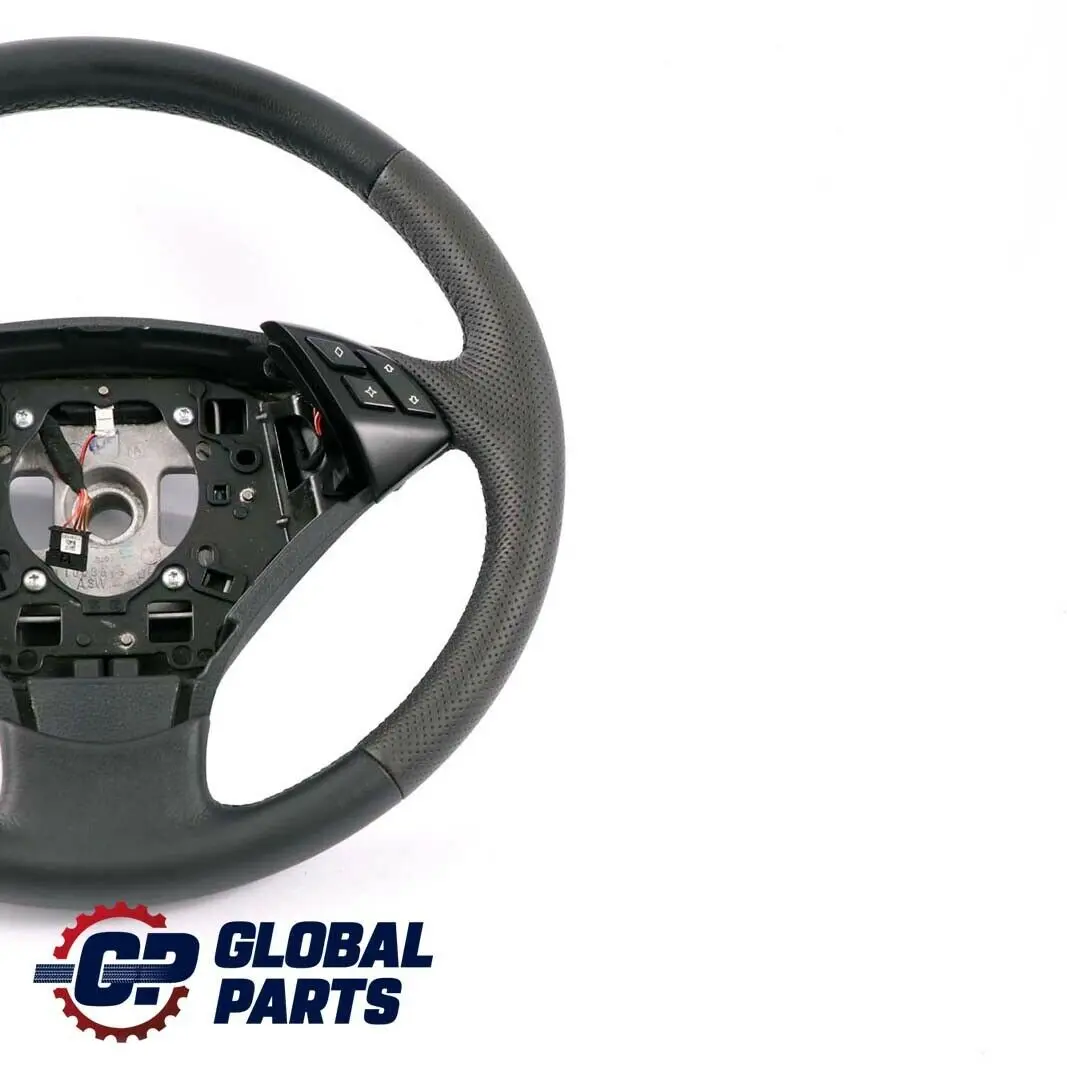 Nouveau en Cuir Noir Volant Avec Noir Fils BMW 5 E60 E61 LCI - SKU 6774456-2 - Numéro de pièce 6774456