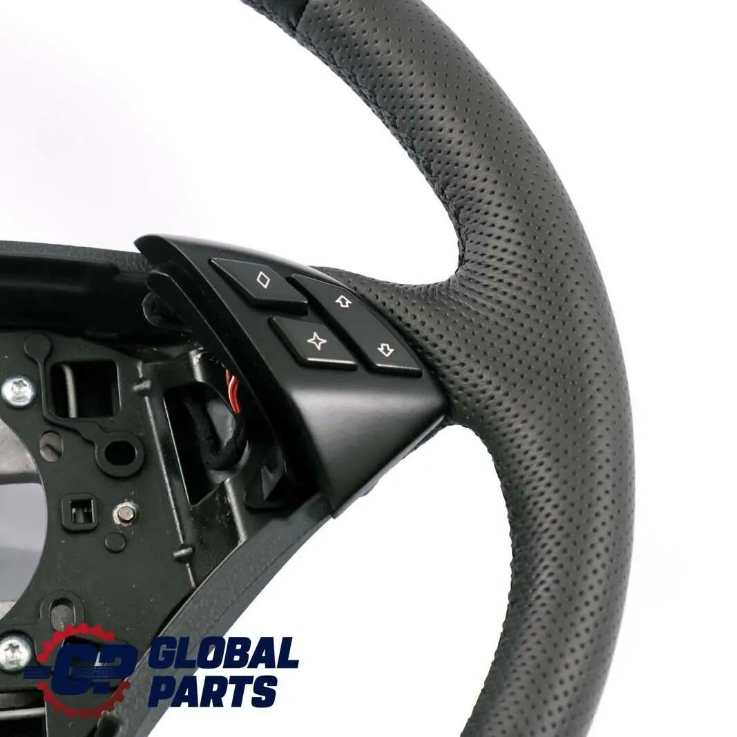 Nouveau en Cuir Noir Volant Avec Noir Fils BMW 5 E60 E61 LCI - SKU 6774456-2 - Numéro de pièce 6774456