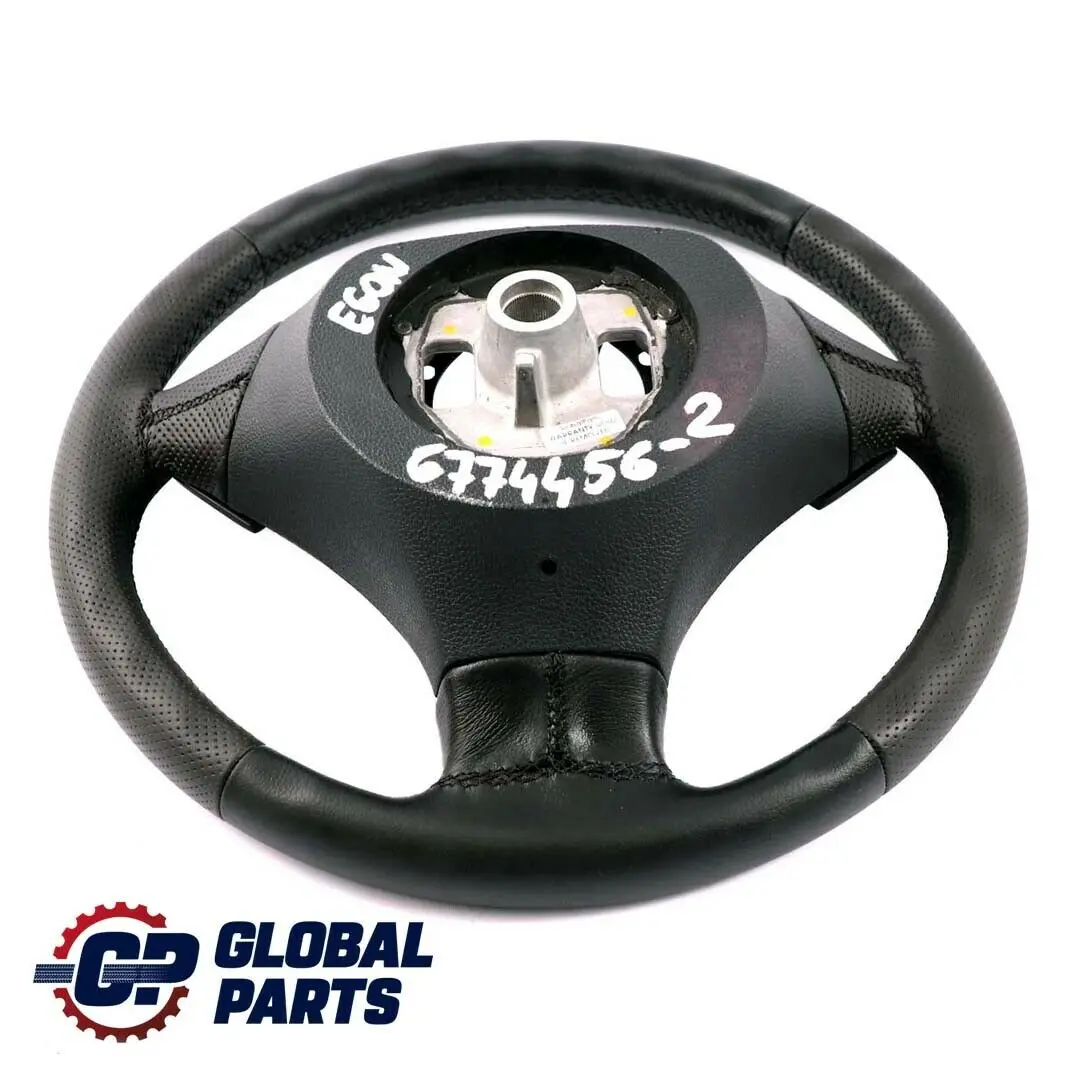 Nouveau en Cuir Noir Volant Avec Noir Fils BMW 5 E60 E61 LCI - SKU 6774456-2 - Numéro de pièce 6774456