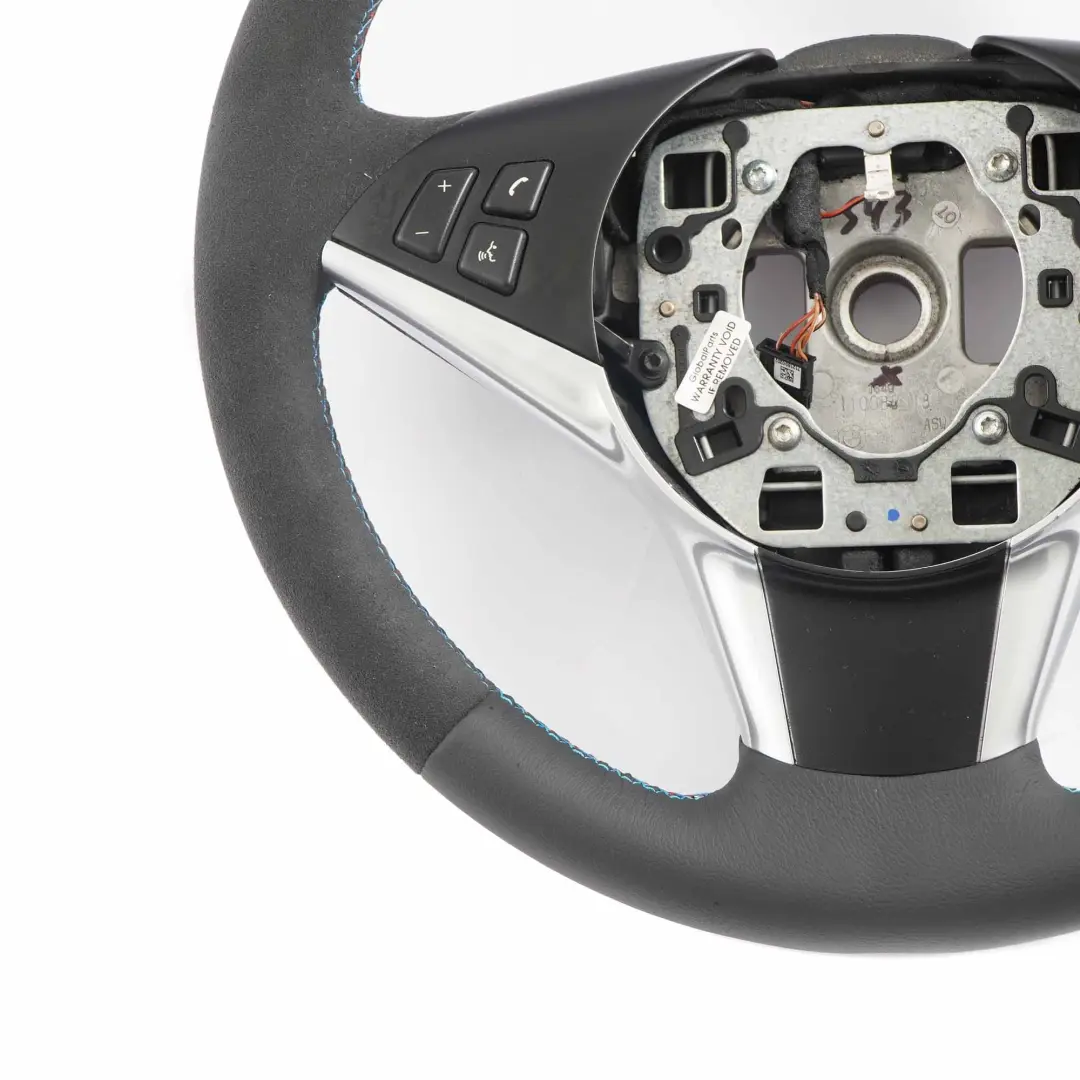 Leather Sport Steering Wheel M-tricoloured to BMW 5 6 Series E60 E61 E63 NEW Black with Part number 6774458 BMW 5 6 Series E60 E61 E63 NEW Black Leather Sport Steering Wheel M-tricoloured - SKU 6774458-2 - Part number 6774458