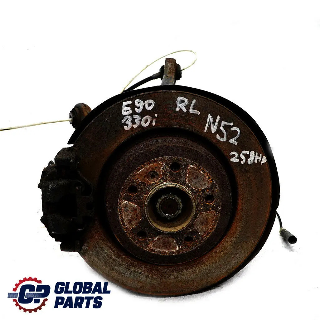 BMW E90 330i N52 Rear Axle Leg Suspension Brake Disc Hub Left N/S
