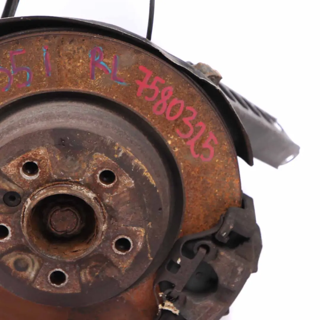 BMW E90 335i N54 Rear Left N/S Wheel Hub Suspension Leg Axle Brake Disc Caliper - SKU 6774807-26 - Part number 6774807