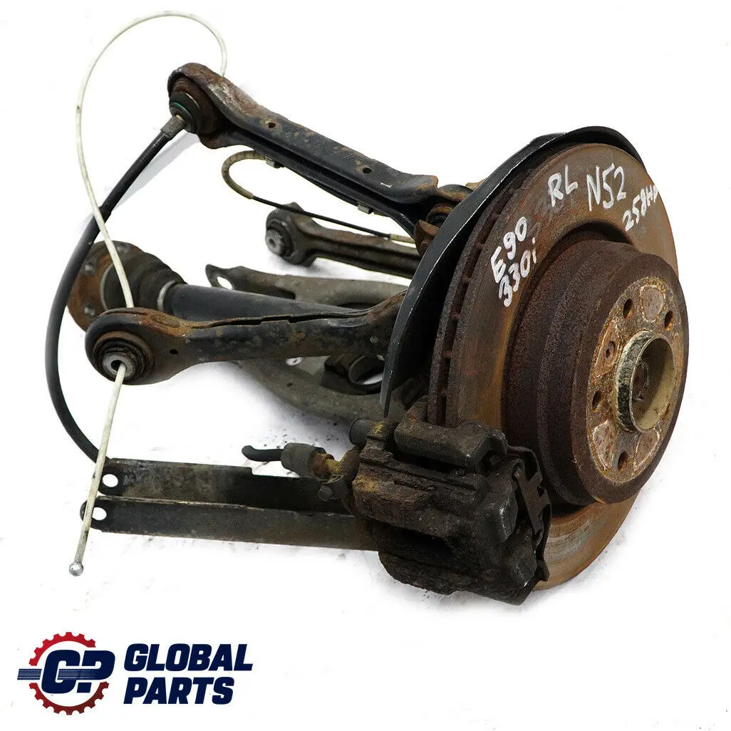 BMW E90 330i N52 Rear Axle Leg Suspension Brake Disc Hub Left N/S - SKU 6774807-2 - Part number 6774807