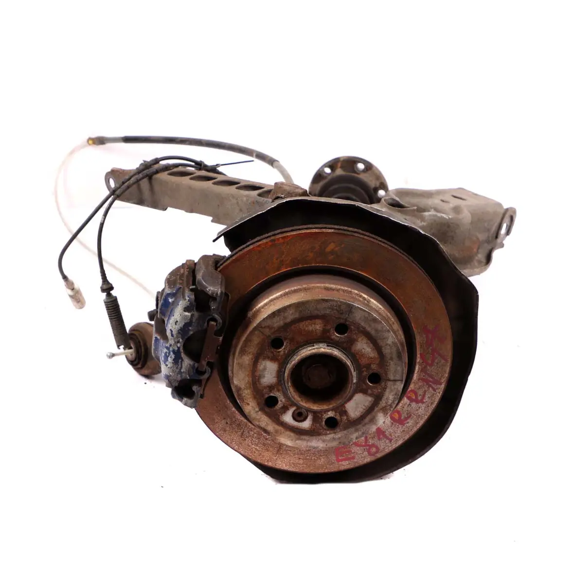 BMW E81 E87 LCI 123d N47S Sospensione posteriore destra Mozzo Gamba Freno Disco
