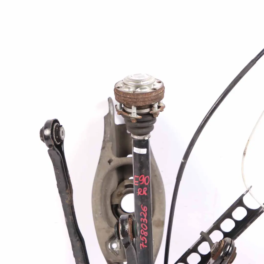 N54 Rear Right O/S Wheel Hub Suspension Leg Axle Brake Disc Caliper to BMW E90 335i with Part number 6774808 BMW E90 335i N54 Rear Right O/S Wheel Hub Suspension Leg Axle Brake Disc Caliper - SKU 6774808-26 - Part number 6774808