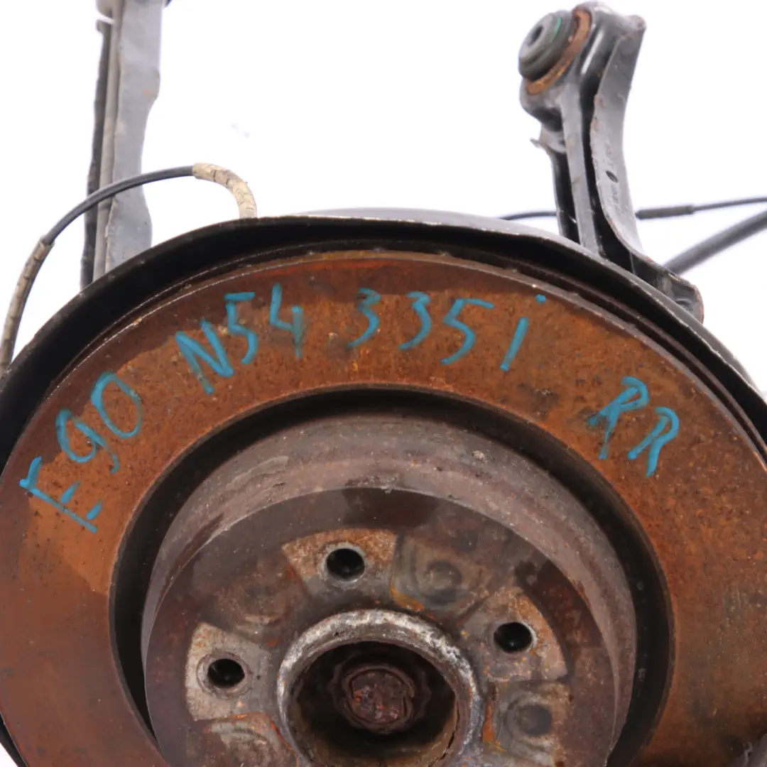 N54 Rear Right O/S Wheel Hub Suspension Leg Axle Brake Disc Caliper to BMW E90 335i with Part number 6774808 BMW E90 335i N54 Rear Right O/S Wheel Hub Suspension Leg Axle Brake Disc Caliper - SKU 6774808-26 - Part number 6774808