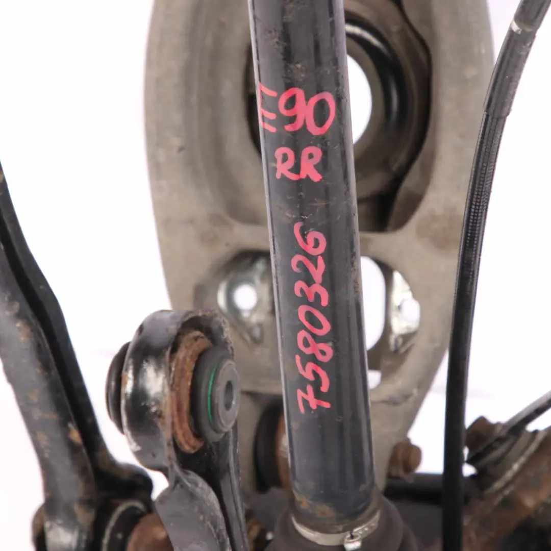 N54 Rear Right O/S Wheel Hub Suspension Leg Axle Brake Disc Caliper to BMW E90 335i with Part number 6774808 BMW E90 335i N54 Rear Right O/S Wheel Hub Suspension Leg Axle Brake Disc Caliper - SKU 6774808-26 - Part number 6774808