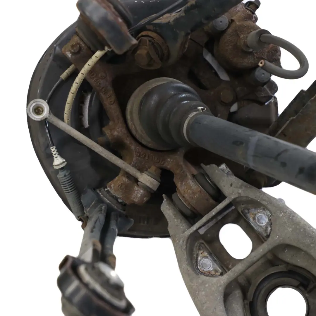 N52 N52N Trasera Izquierda Spring Strut Pierna Freno Suspension Hub para BMW E90 325i con número de pieza 6774809 BMW E90 325i N52 N52N Trasera Izquierda Spring Strut Pierna Freno Suspension Hub - SKU 6774809-1 - Número de pieza 6774809