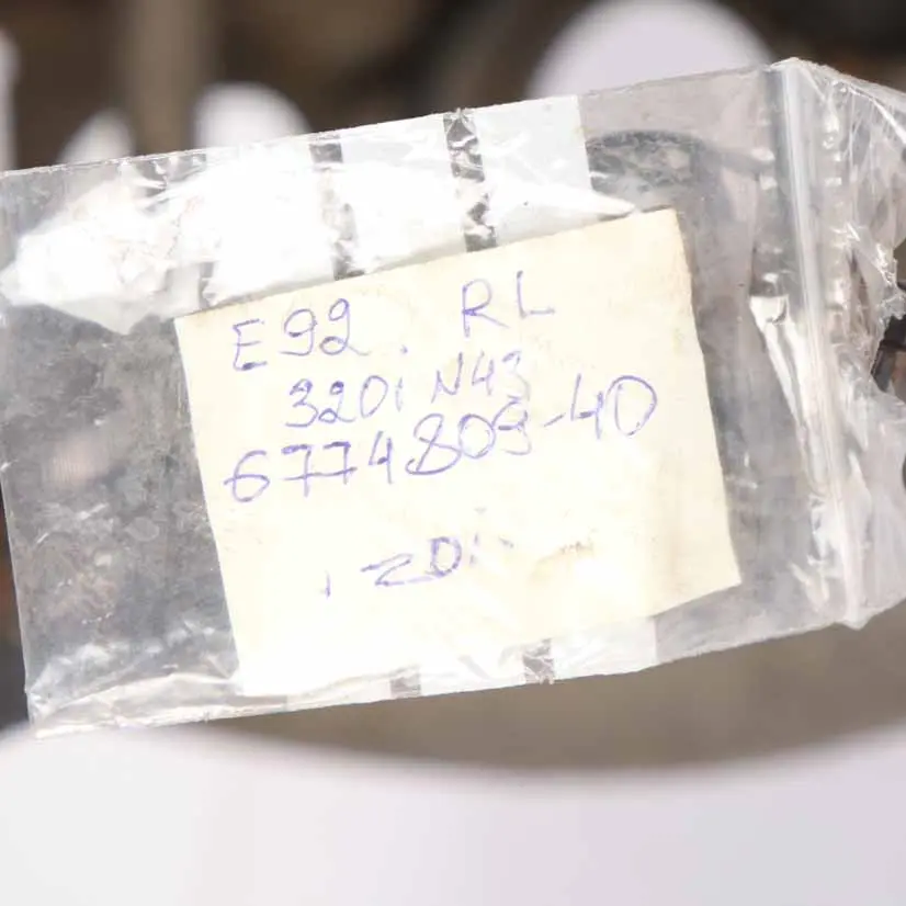 BMW E90 320i N43 Trasero Izquierdo de Suspensión Pinza Disco Freno Buje de Rueda - SKU 6774809-38 - Número de pieza 6774809