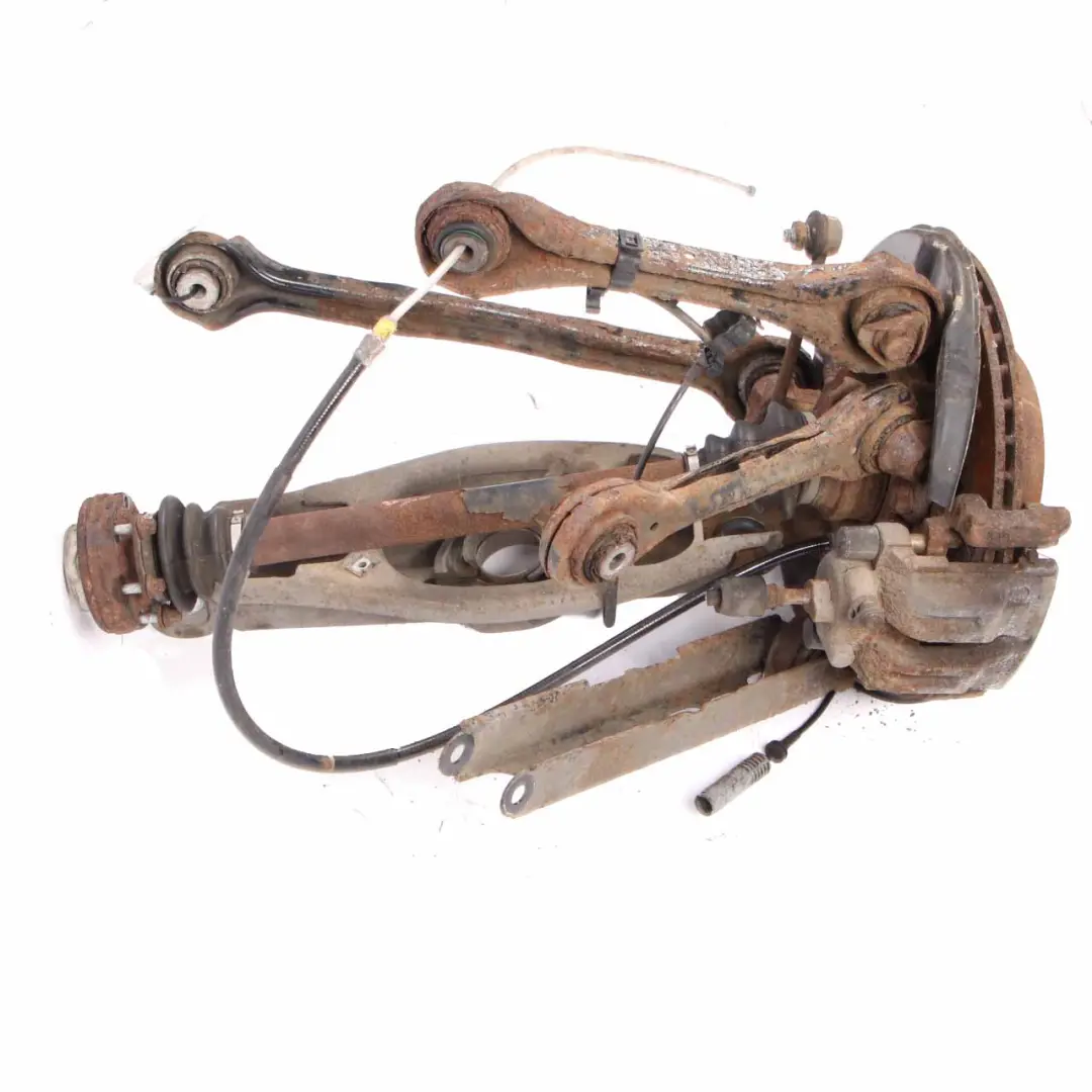 BMW E90 320i N43 Rear Left N/S Axle Suspension Leg Brake Disc Caliper Wheel Hub - SKU 6774809-38 - Part number 6774809