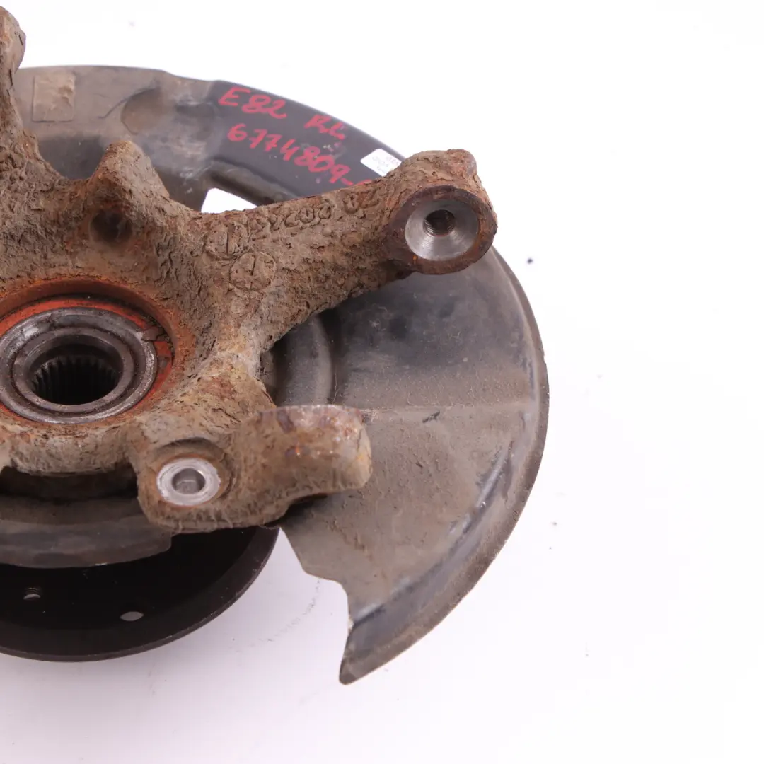 Carrier BMW E82 E88 Rear Suspension Drive Flange Hub Left N/S to Wheel with Part number 6774809 Wheel Carrier BMW E82 E88 Rear Suspension Drive Flange Hub Left N/S - SKU 6774809-6 - Part number 6774809